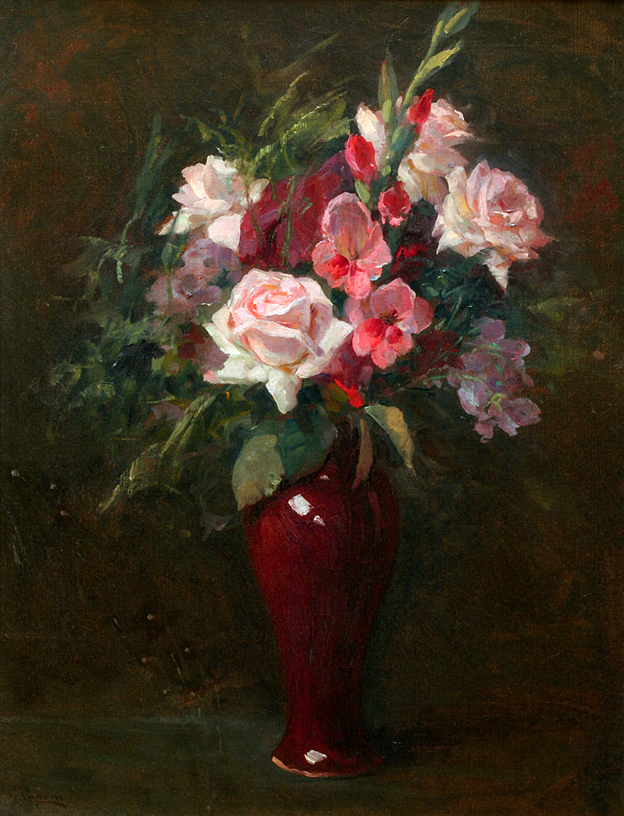 Still Life with Pink Roses